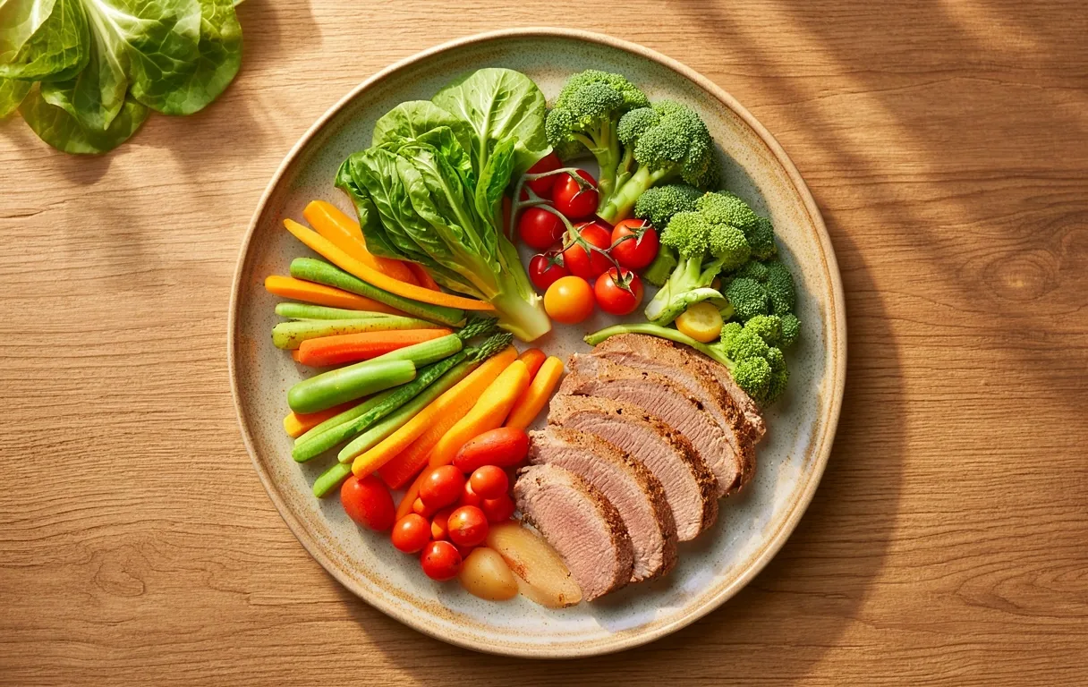 Balanced nutritious meal