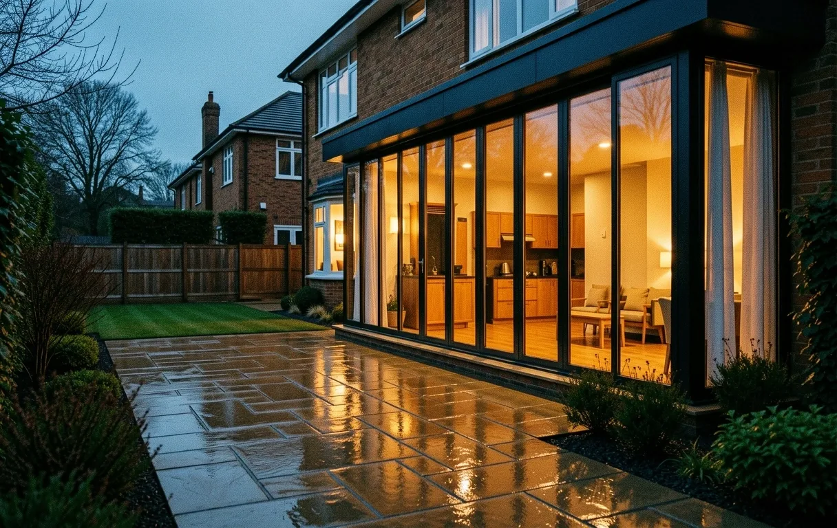 Evening architectural glow